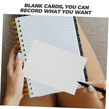 ARTIBETTER 100pcs Blank Word Cards Simple Stylish Diy Cards for Daily Use Messaging Plans Inspiration Lightweight and Compact