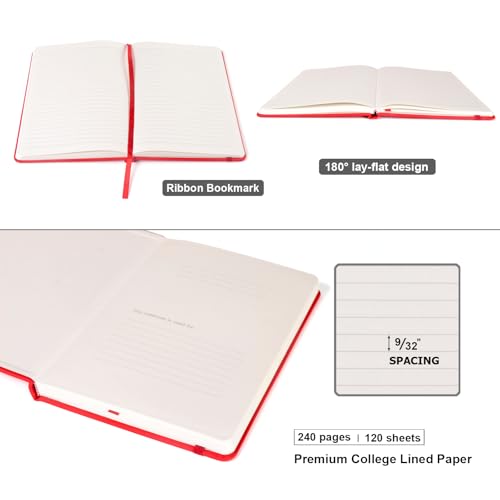 Comix Lined Journal Notebooks, Guided Daily Journal