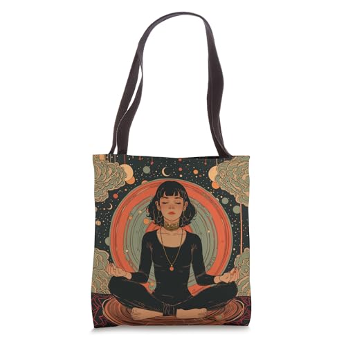 Meditate Yoga Meditation Spiritual Warrior Buddha Tote Bag