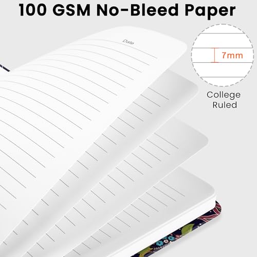 Lined Spiral Journal Notebook, A5 College Ruled Notebook for Journaling, Note-Taking, and Daily Planning, Durable Hardcover with an Elegant Design, Hummingbird - color: Y.Hummingbird