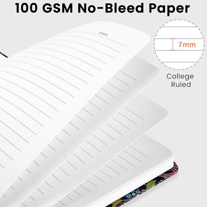 Lined Spiral Journal Notebook, A5 College Ruled Notebook for Journaling, Note-Taking, and Daily Planning, Durable Hardcover with an Elegant Design, Hummingbird - color: Y.Hummingbird