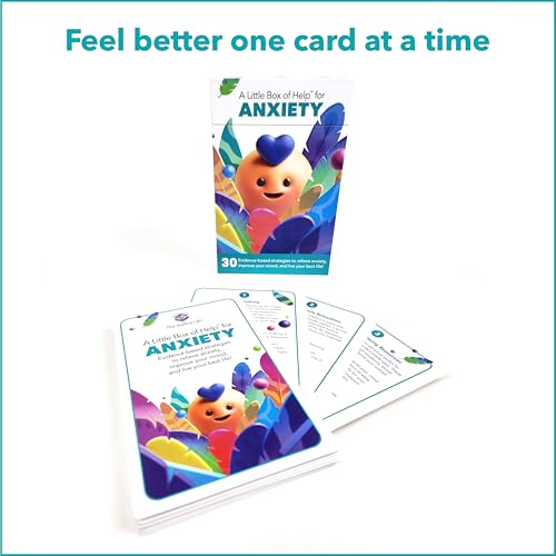 A Little Box of Help for Anxiety. 30 Evidence-Based strategies with Step by Step Guidance for Anxiety Relief, Stress Management, self-Care and Emotional Wellness. A Thoughtful Gift idea.