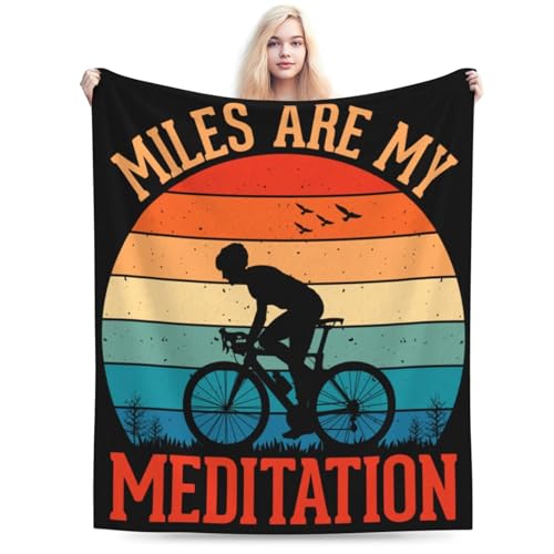 Miles are My Meditation Throw Blanket for Men Women Couch Bed Sofa Throw Blanket 60"x50" Blankets - size: 60"x50"
