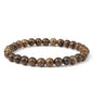 1PCS 6mm/8mm/10mm/12MM Wood Beads Elastic Bracelet Natural Stone Couple Bracelets BangleFriend