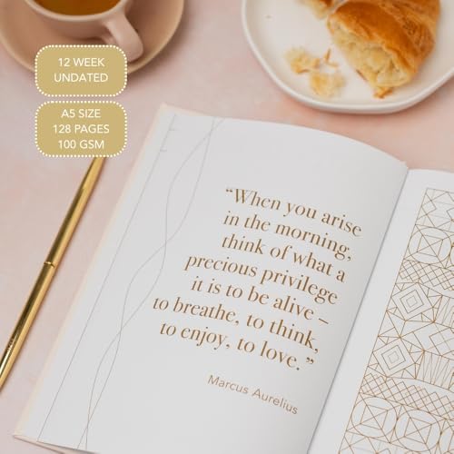 Morning Notes – Undated 3-Month Daily Planner & Mindfulness Journal | A5 Morning Routine Journal with Daily Prompts, Gratitude & Self-Care Exercises