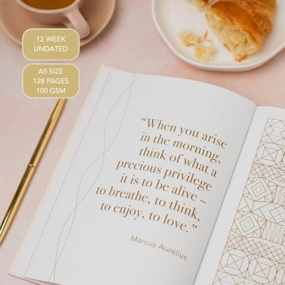Morning Notes – Undated 3-Month Daily Planner & Mindfulness Journal | A5 Morning Routine Journal with Daily Prompts, Gratitude & Self-Care Exercises