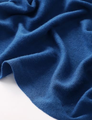 Soft Cashmere Blend Wrap Chic Scarf Stole for Women Wayfarer Travel Extra Large 87"x28" - color: Imperial Blue