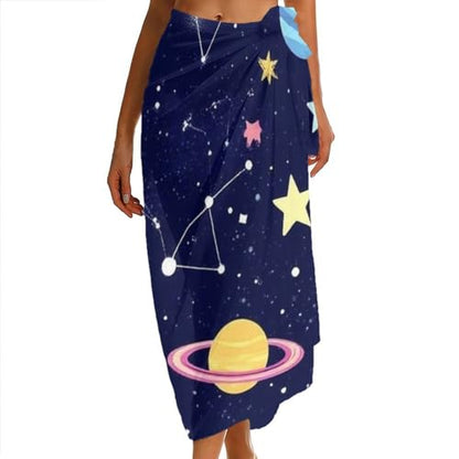 Fashion Travel Swimwear Bikini Wrap All Seasons Chiffon Scarf Beach Yarn Shawl - color: Color977