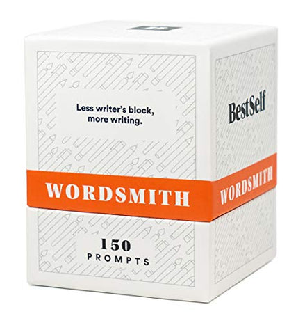 BestSelf WordSmith Deck — 150 Intellectually Stimulating Writing Prompts Designed to Inspire Journaling, Cure Writer’s Block, Cultivate Creative Writing and Sharpen Writing Skills