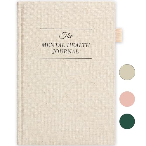 Mental Health Journal, Anxiety & Guided Journal for Women, 91 Days Self-Care Journal to Practice Positive Thinking, ADHD Planner with Mood Tracker (A5 Size)-Beige - color: Beige