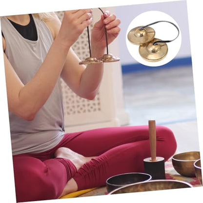 Yoga Meditation Cymbal Bell Chic Brass Instrument Perfect for Meditation Chime Sounds