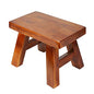 Small Stool Wooden Step Stool Footstool Solid Wood 8 inch for Kids Adults Plant Stand Fishing Stool (Brown) - color: Brown