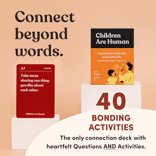 Children are Human | 140 Conversation Cards to Help Bond with Kids | Card Game for Elementary School Children | Designed by Experts for Grades 2-5 | Ages 7-10+ - style: Children Are Human