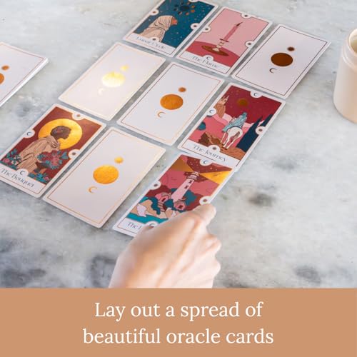 Rabble Finding Calm - A Calming Tarot Card Game | 1-4 Players, Includes Guidebook for Mental Health, Mindfulness, and Positive Affirmations, for Oracle Beginners
