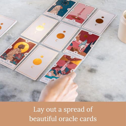 Rabble Finding Calm - A Calming Tarot Card Game | 1-4 Players, Includes Guidebook for Mental Health, Mindfulness, and Positive Affirmations, for Oracle Beginners
