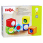 HABA Discovery Wooden Blocks - 6 Colorful Cube Building Blocks with Unique Effects for Ages 1 and Up (Made in Germany)