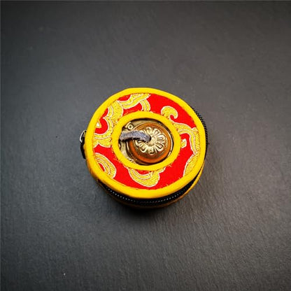 Tibetan Tingsha Bell Set - Tibetan Cymbals - for Sound Healing, Yoga, Meditation, and Mindfulness,Handmade in Nepal,Made of Brass,OM Mantra Pattern,6.5cm/2.6 inch - color: 4-Brass-Om-6.5cm