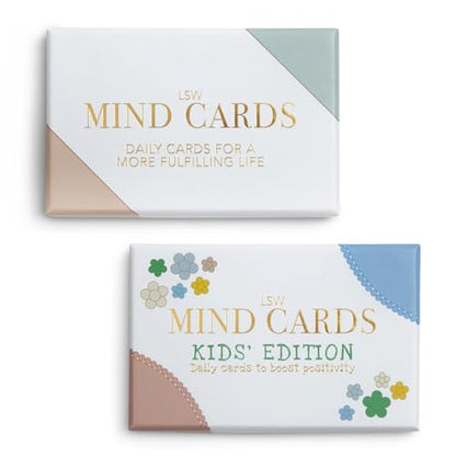 Family Bundle | Mindfulness & Wellbeing Decks for Parents and Kids | Includes Mind Cards & Mind Cards: Kids’ Edition | Self-Care Gift for Families