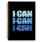 I Can Do Hard Things Inspirational Spiral Notebook, Blue and Black Journaling Notebooks, Affirmation Spiral Journal for Girls Women Men, Positive Office School Supplies Gifts, 5.5x8.3 In - color: i can