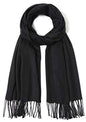 Cindy & Wendy Pashmina Shawls and Wraps Scarf for Women Soft Large Winter Shawl for Evening Dress Wedding Party - color: Black