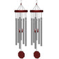 2 Pack Pgzsy Memorial Wind Chimes Outdoor Large Deep Tone, Elegant Sympathy Wind-Chime Personalized with 6 Tuned Tubes for Garden Patio Balcony and Home