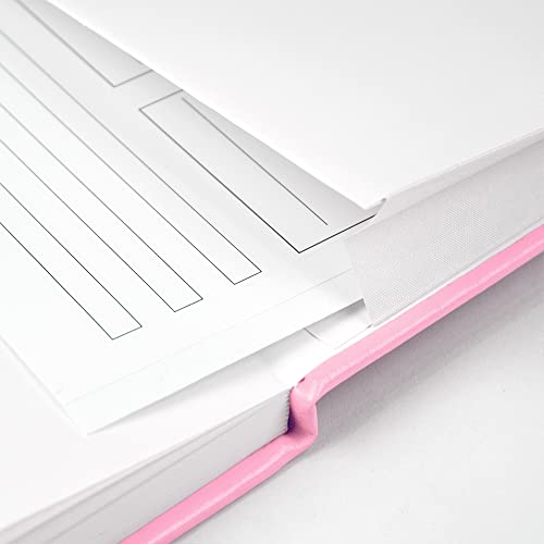 JOYEUX Blank Journal Notebook, A5, 160 Pages 100 Gsm Thick Sketch Books Hardcover Journal for Writing, 5.7 inches x 8 inches Notebooks for Work (Pink) - color: Pink