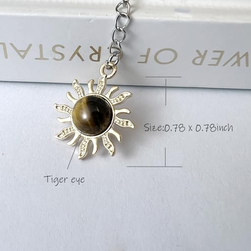 Encouragement Gift for Women Confidence Booster Bookmark with Tiger Eye Crystal Inspirational Mindful Gift for Readers, Writers, Students, Yogis - color: Power
