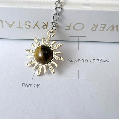 Encouragement Gift for Women Confidence Booster Bookmark with Tiger Eye Crystal Inspirational Mindful Gift for Readers, Writers, Students, Yogis - color: Power
