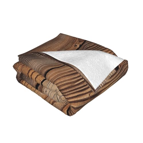 Wood Grain 1 Prints Throw Blanket (320g Flannel) Anti-Pilling Warm Fuzzy Blankets for Bed Sofa Couch Travel 40x30 Inch - color: Wood Grain 1, size: 40x30 Inch