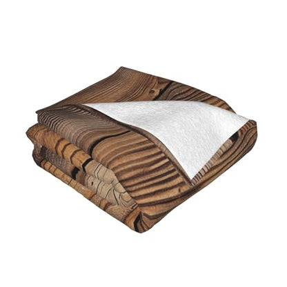 Wood Grain 1 Prints Throw Blanket (320g Flannel) Anti-Pilling Warm Fuzzy Blankets for Bed Sofa Couch Travel 40x30 Inch - color: Wood Grain 1, size: 40x30 Inch