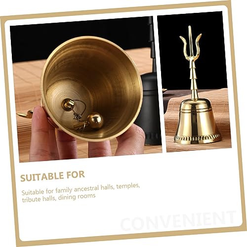 Spiritual Bell Handbell Instrument Buddhism Decor Bells Polished Surface