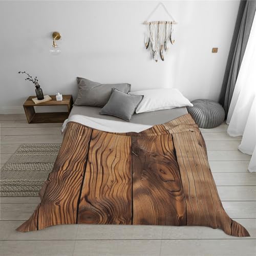 Wood Grain 1 Prints Throw Blanket (320g Flannel) Anti-Pilling Warm Fuzzy Blankets for Bed Sofa Couch Travel 40x30 Inch - color: Wood Grain 1, size: 40x30 Inch