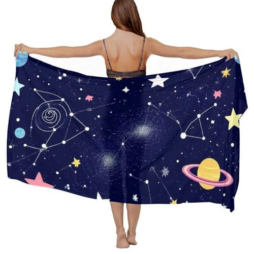 Fashion Travel Swimwear Bikini Wrap All Seasons Chiffon Scarf Beach Yarn Shawl - color: Color977