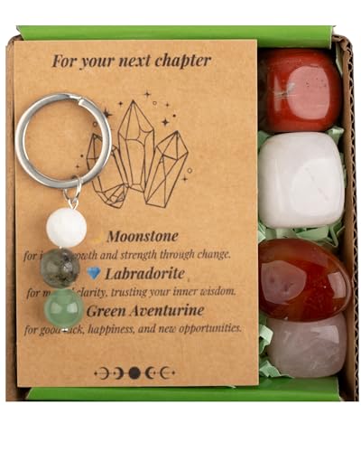 Crystals and Healing Stones Set for Anxiety, Relaxation Spiritual Crystals Gift for Meditation, Manifestation, Zen, Reiki, Fengshui (for Your Next Chapter) - color: For Your Next Chapter