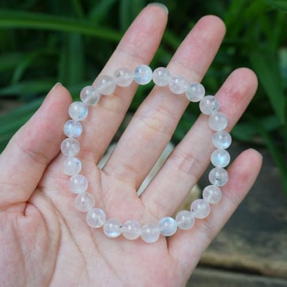 Single-pack of pure gemstone bracelets… - color: Blue-Moon-6MM