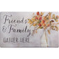 Home Dynamix SoHome Cozy Living Friends and Family Gather Eucalyptus Floral Anti-Fatigue Kitchen Mat, Grey/Yellow, 17.5"x30" - color: Grey/Yellow, size: 30"L x 17.5"W x 0.5"Th