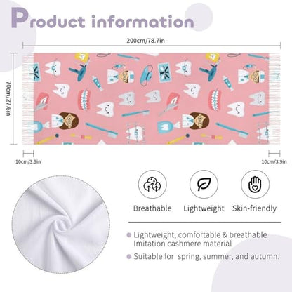 Ladies Warm Autumn Scarf Pashmina Wraps Shawl Winter Cozy - color: Picture (367)