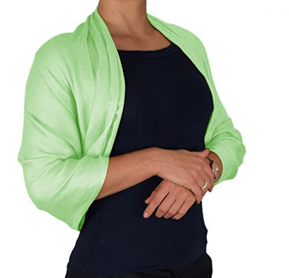 Peach Couture Women’s Pashmina Shawl Wrap – Warm Long Large Scarf for Evening Dress, Bridesmaid, Wedding & Bridal Wear - color: Baby Green