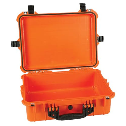 Strongway 20in. Plastic Waterproof Storage Case With Foam, Ammo Box, Fit Use of Drones, Camera, Equipments, Pistols,(Orange) - color: Orange