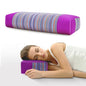 Buckwheat Pillow & Cervical Pillows for Sleeping (21x8x3inch) 100% Organic Coarse Cloth Package w Organic Buckwheat Hulls, Natural Cooling Technology and Relieve Cervical Pain. (Purple) - color: Purple