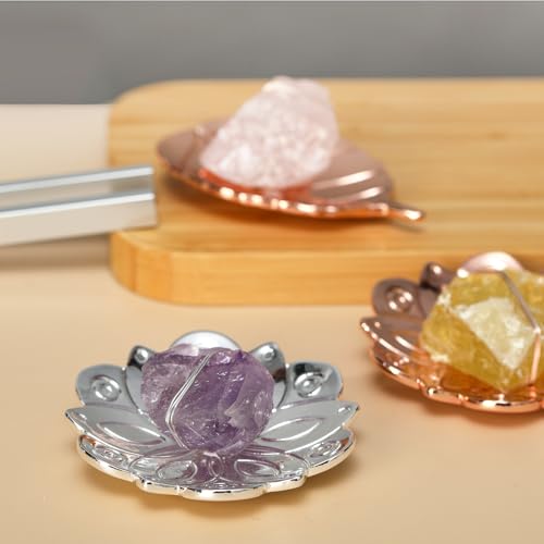 Ckakra Solfeggio Frequencies Tuning Fork with Crystal Kit,Solfeggio Energy Tuners,963hz Crown Chakra,Natural Amethyst,Meditation Gifts for Women,Shiny Silver - color: Crown Chakra