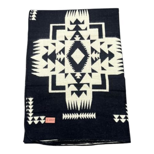 AHUAY Premium Hypoallergenic Alpaca Wool Blanket – Reversible 2-in-1 Andean Geometric Throw, Ultra Soft Warm Lightweight, Handmade in Ecuador (Imbabura Black and White, King) - color: Imbabura Black and White, size: King (100" x 83")