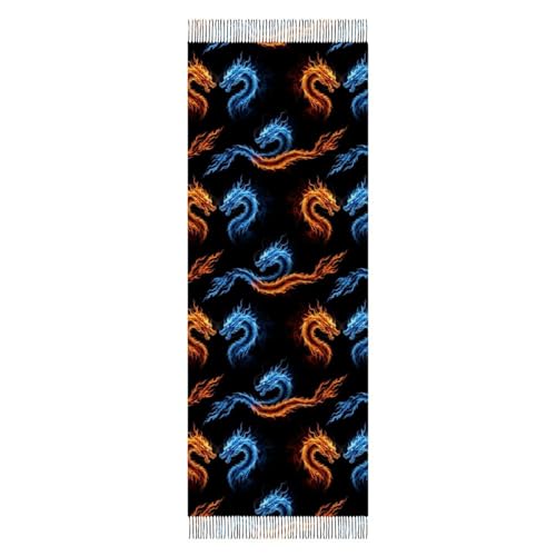 Autumn Winter Pashmina Shawls Wraps Scarf for Woman Girl - color: Picture (615)
