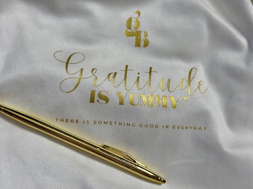 Gratitude is Yummy® 90-Day Grattitude Journal – Manifestation Journal with Prompts, Law of Attraction Daily Guided Journal for Self Care, Mindset & Abundance (Luxury Hardcover Gift Set)