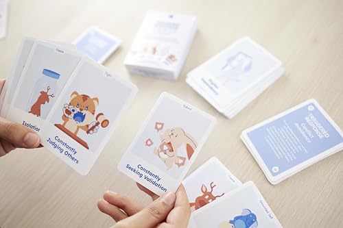 Triggered Response Cards – Emotional Regulation & Self Reflection Deck | Conversation Cards for Stress, Triggers & Reactions | Personal Growth Tool