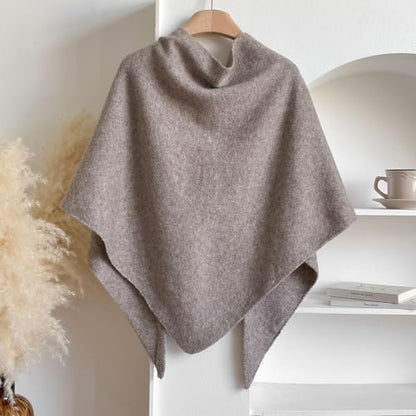 WaJuemy Pashmina Shawl Wraps for Women Cross Sweater Shawls and Wraps Cardigan Cape Front Poncho Knit Cashmere Sweater Shawl - color: 13 Khaki Dl