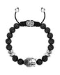 Men’s Beaded Bracelet Natural Stone – Adjustable Lava Rock Bracelet for Men, Handmade Stretch Bracelet, Minimalist Jewelry Gift for Him Husband Boyfriend