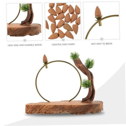 GLEAVI Retro Style Zen Root Carving Ornaments Wooden Carving Artware for Home Decor Aesthetic Desk Decorations