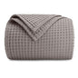 Comfy Cubs 100% Cotton Waffle Weave Throw Blanket Breathable Skin-Friendly Soft Lightweight Blankets - Perfect Warm Textured Blanket Layer - Size for Couch Bed & Sofa (Charcoal, 50" X 60") - color: Charcoal, size: 50" X 60"