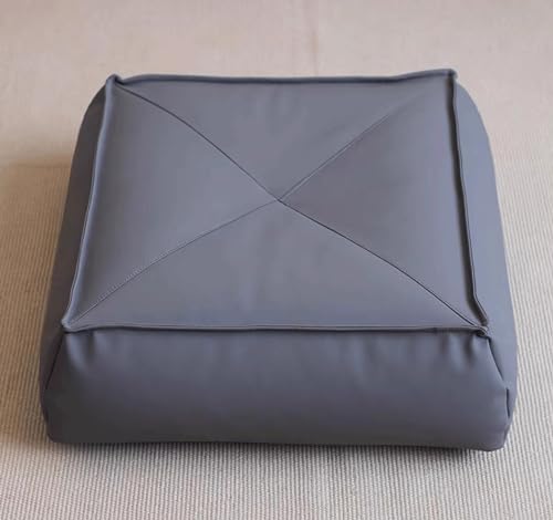 Meditation Cushion - Comfortable Floor Pillow - Meditation Pillow - Large Floor Cushion Seating for Adults - Premium Yoga(Size:45×45×15cm,Color:Grey) - color: Gray, size: 45×45×15cm